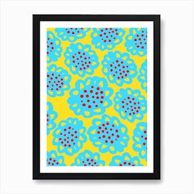 Bubbly Abstract Flower Art Print