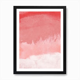 Minimal Landscape Pink 02 Art Print