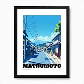 Matsumoto Japan 1 Colourful Travel Poster Art Print