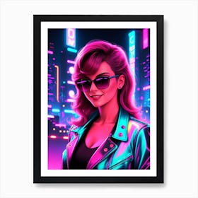Just Another Neon Night Art Print