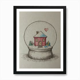 Snow Globe 6 Art Print