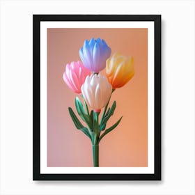 Dreamy Inflatable Flowers Protea 2 Art Print