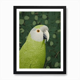 Ohara Koson Inspired Bird Painting Parrot 3 Art Print