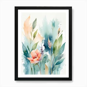 Watercolor Flowers 21 Art Print