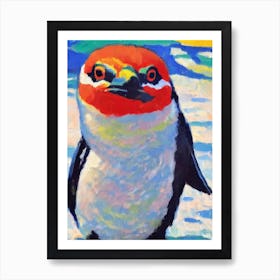 Galapagos Penguin II Matisse Inspired Art Print