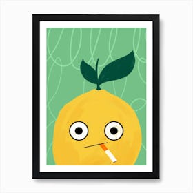 Cool Lemon Art Print