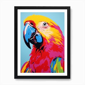 Andy Warhol Style Bird Parrot 4 Art Print