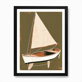 Sailboat Canvas Print 1 Art Print