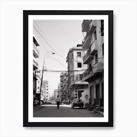 Alexandria, Egypt, Mediterranean Black And White Photography Analogue 3 Art Print