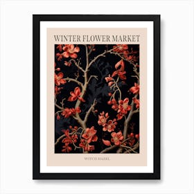 Witch Hazel 2 Winter Flower Market Poster Art Print