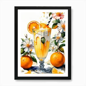 Orange Juice Art Print