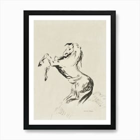 Jumping Horse On Clouds (Pegasus), (1903—1907), Odilon Redon Art Print