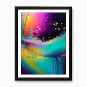 A Bubble Bath Water Waterscape Bright Abstract 2 Art Print