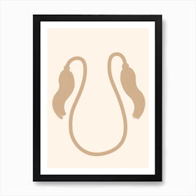 Beige Tassels 2 Art Print