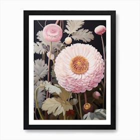 Flower Illustration Everlasting Flower 4 Art Print