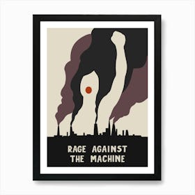 Rage Against The Machine Music Poster Alternative Album Poster Environmental Climate Activist Song Lyrics Print Funky Wall Art 1 Art Print