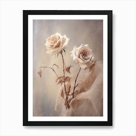 Boho Dried Flowers Rose 5 Art Print