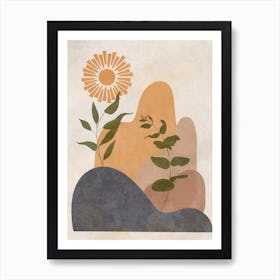 Sun And Plants 6 Art Print