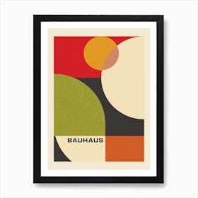 Bauhaus Abstract Colourful Print 1 Art Print
