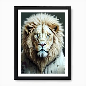 Lion art 63 Art Print