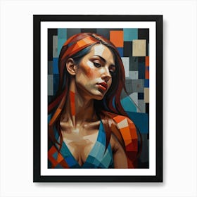 Woman With Red Hair 3 Art Print