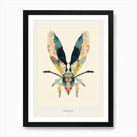 Colourful Insect Illustration Hornet 15 Poster Art Print