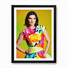 Laura Pausini 2 Colourful Pop Art Art Print