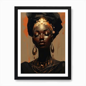 African Beauty Art Print