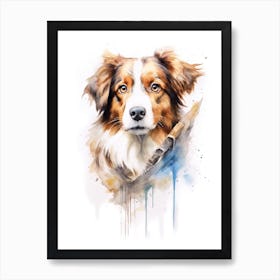 Australian Sheppard Dog As A Jedi 2 Art Print