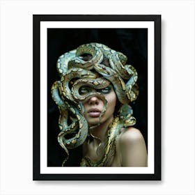 "Snake-Haired Modern Myth" Art Print