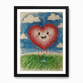 Heart Balloon 17 Art Print