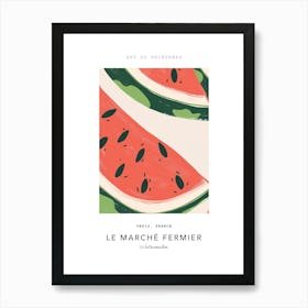 Watermelon Le Marche Fermier Poster 2 Art Print