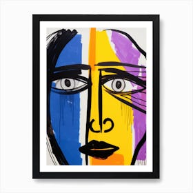 Woman'S Face 15 Art Print