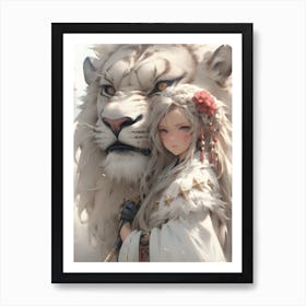 White Tiger 1 Art Print