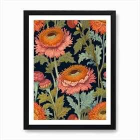 William Morris Floral Pattern 7 Art Print