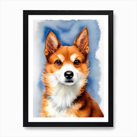 Portuguese Podengo Pequeno Watercolour Dog Art Print