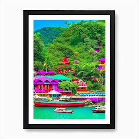 Gaya Island Malaysia Pop Art Photography Tropical Destination Art Print