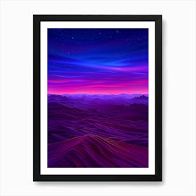 Desert Landscape 41 Art Print