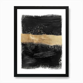 Gold And Black Canvas Print 46 Art Print