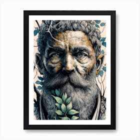 Man With A Beard Art Print