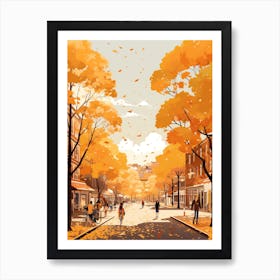 Canberra In Autumn Fall Travel Art 2 Art Print