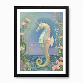 Seahorse Unicorn Poster