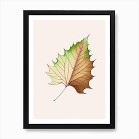 Maple Leaf Warm Tones 6 Art Print