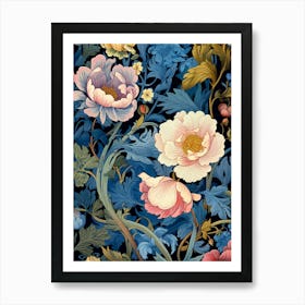 Floral Wallpaper 316 Art Print