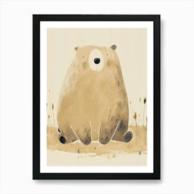 Bear In The Grass Art Print