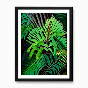 Gossamer Fern Vibrant Art Print