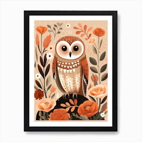 Fall Foliage Owl 1 Art Print