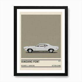 Vanishing Point Car Movie Art Print