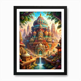 Indian Temple Art Print