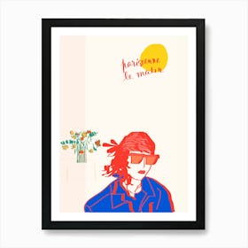 Parisian in Los Angeles Art Print